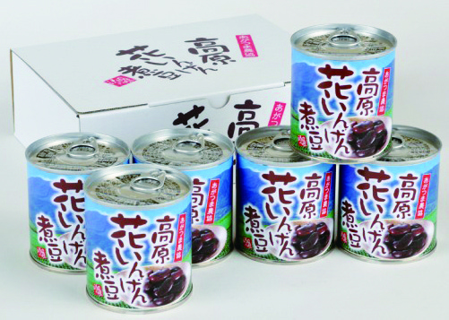 0420-007高原花いんげん　煮豆缶詰6個ギフト